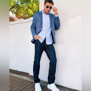 INC International Concepts Blue Blazer Sport Coat